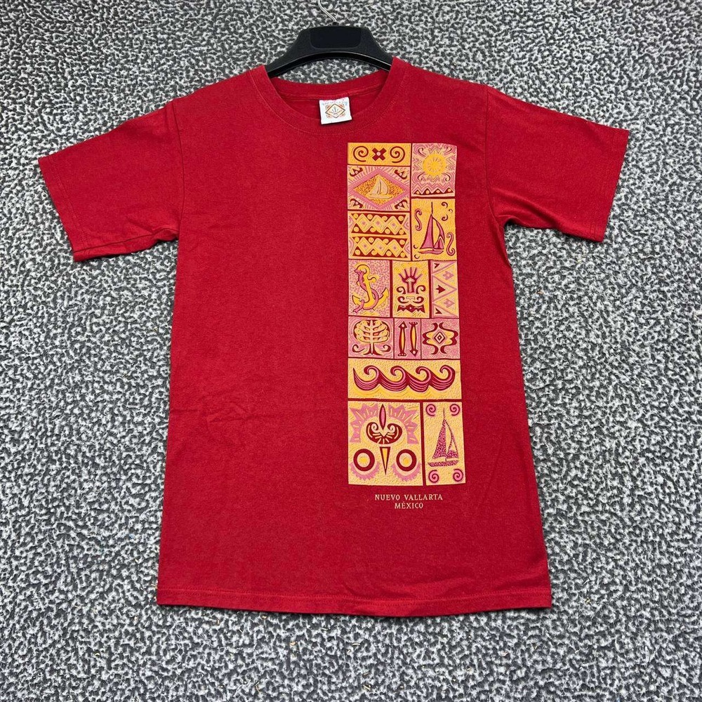 Vintage Yacht Club Nuevo Vallarta Mexico Shirt Men Small Short Sleeve Cotton S
